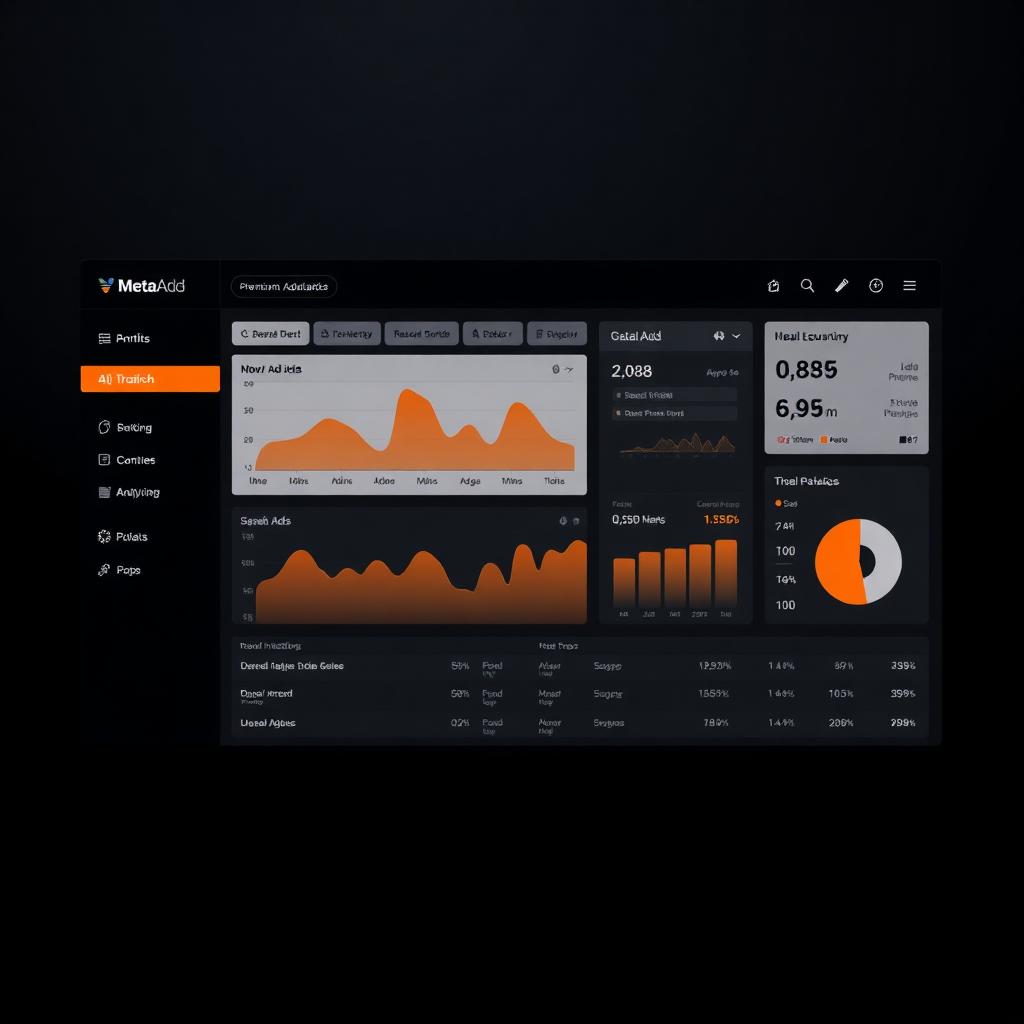 Tableau de bord d'analyse des performances Meta Ads